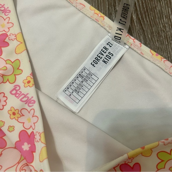 Forever 21 Girls Barbie Floral Print Bikini (Kids) - Picture 4 of 6